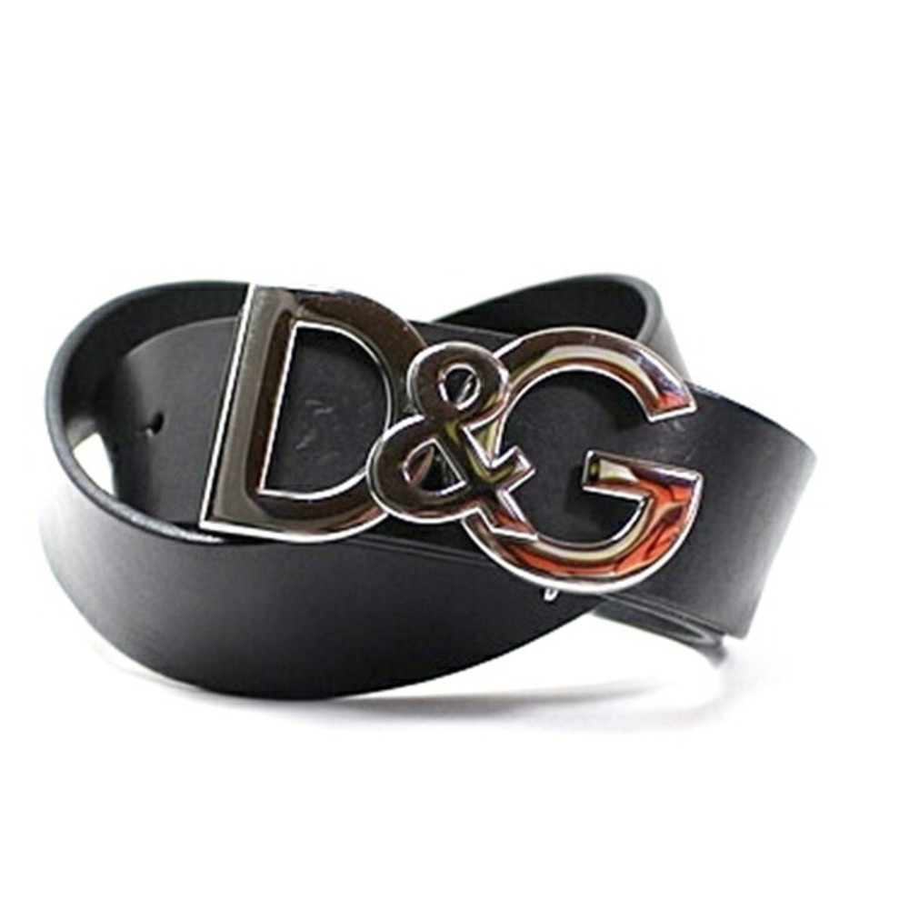 Dolce & Gabbana Leather Belt, Black, Waist 87-97cm (5-step adjustment), D&G D...